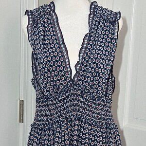 Max Studio - Maxi Sun Dress (Red & Blue)